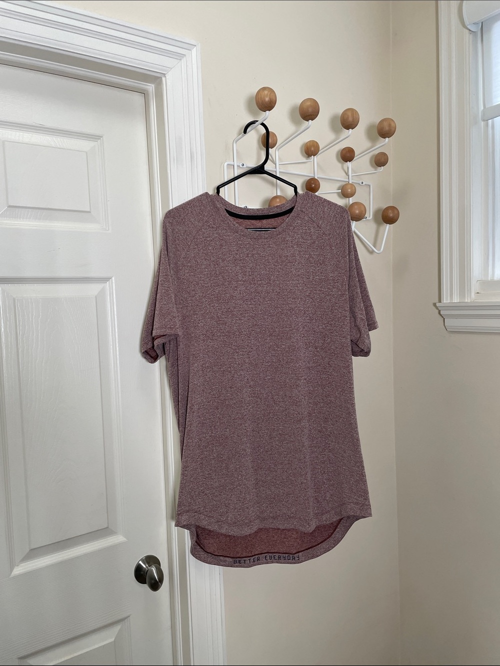 Lululemon - Classic Workout Top T-Shirt Heathered Mauve - M